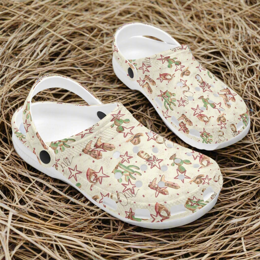 Western Dessert Stars Print Classic Slip On Shoes - Cozy Corner