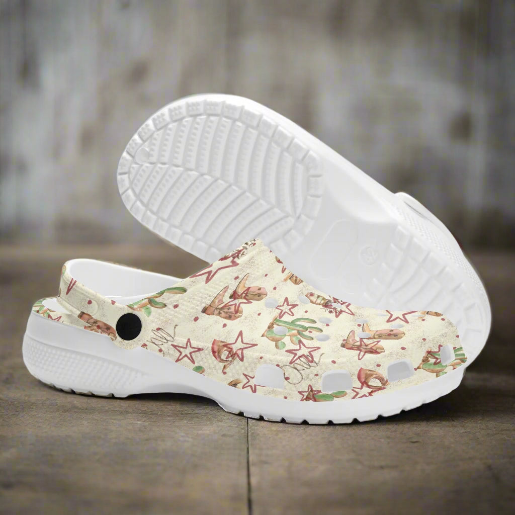 Western Dessert Stars Print Classic Slip On Shoes - Cozy Corner